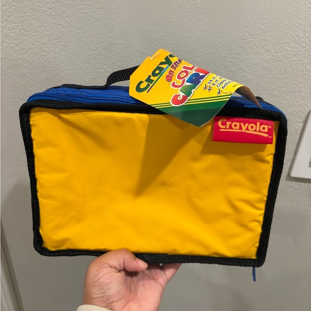Vintage 1999 Crayola On The Go Color Carrier Lunchbox Travel Case New With Tags
